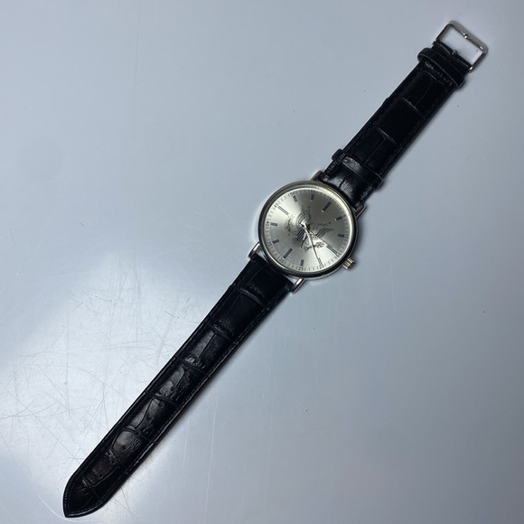 Men's Watch United States Seal Eagle E Pluribus Unum Black Band NEEDS BATTERY - Picture 3 of 10